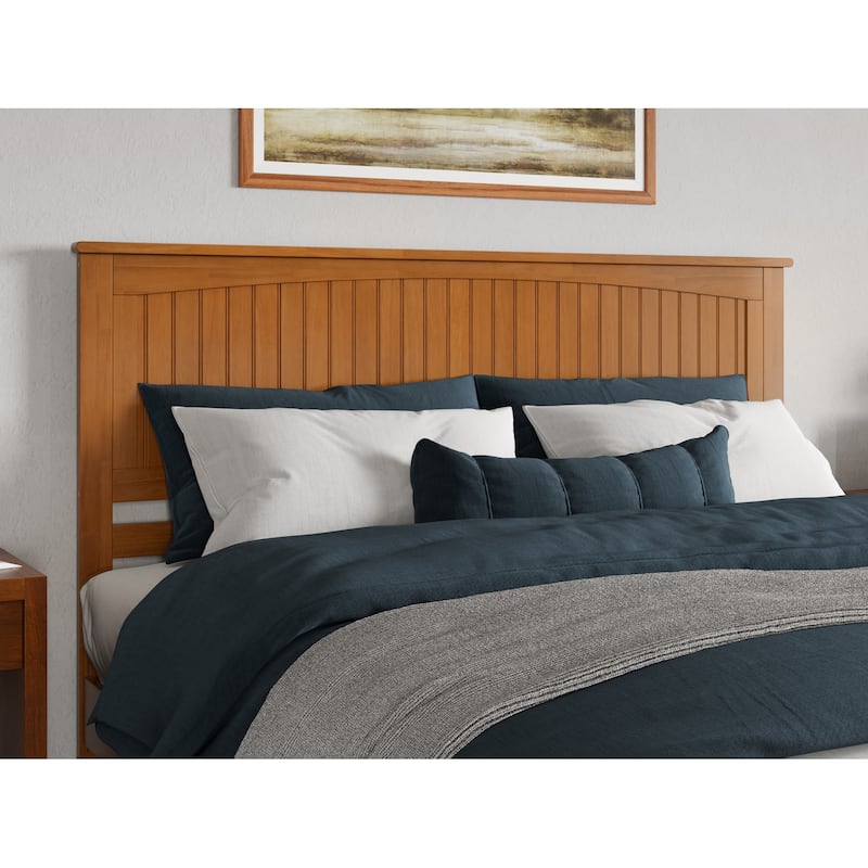 Naples Solid Wood Low Profile Platform Bed with Matching Footboard