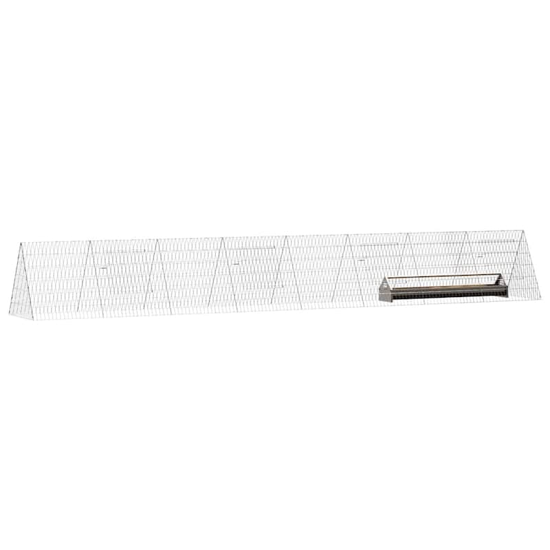vidaXL Chicken Cage Silver in Galvanised Steel