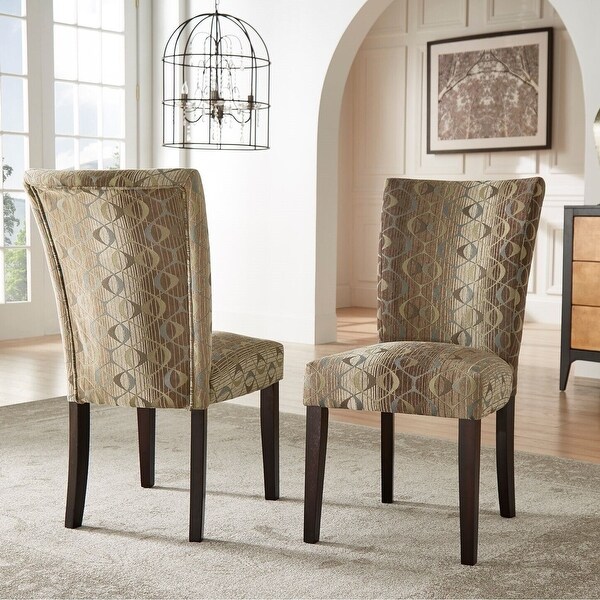 gray parsons linen chair