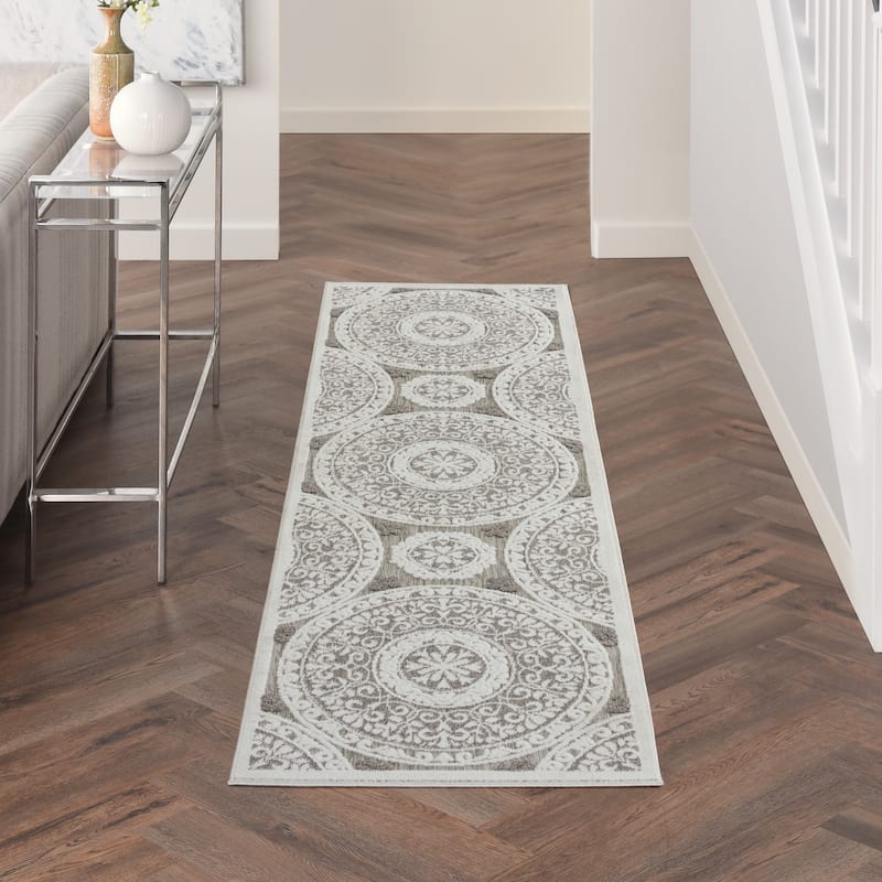 Nourison Calobra Boho Medallion Indoor Outdoor Area Rug