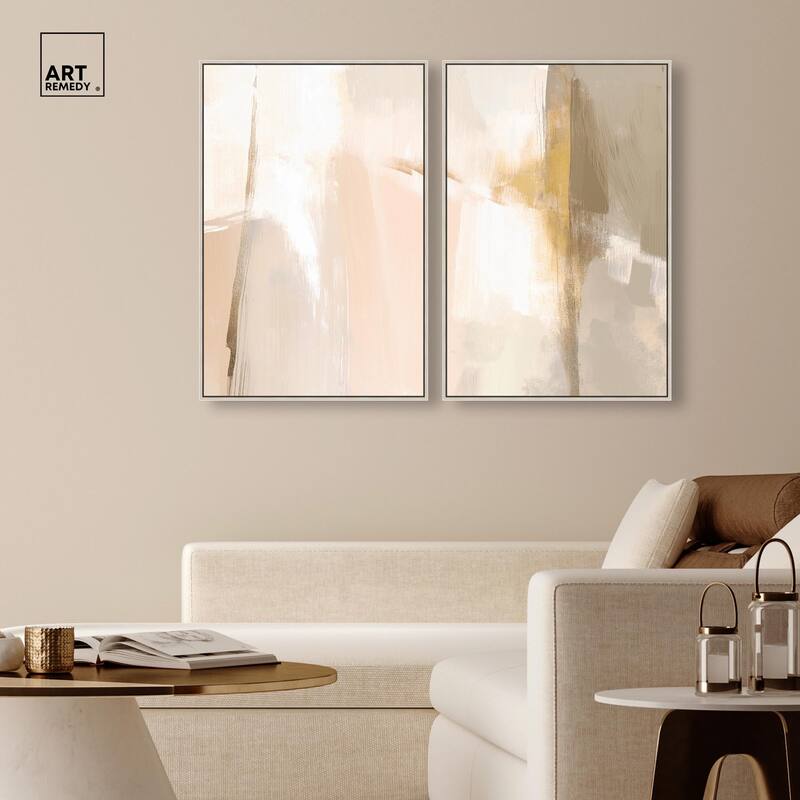Meditative Hues II Canvas Set of 2 by Art Remedy