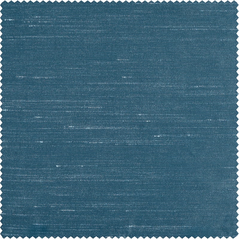 Exclusive Fabrics Solid Vintage Textured Faux Dupioni Silk Pleated Blackout Curtain (1 Panel)