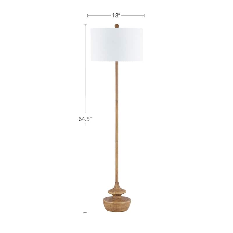 Stokes 65" Floor Lamp with Fabric Shade - Natural