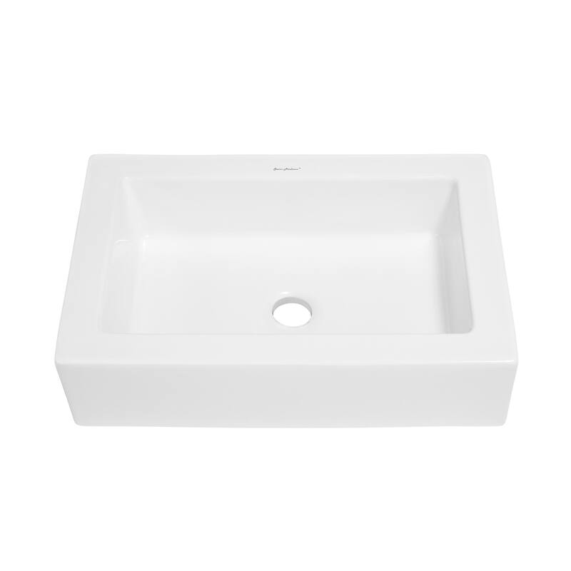 Swiss Madison Voltaire® Rectangular Ceramic Bathroom Vessel Sink