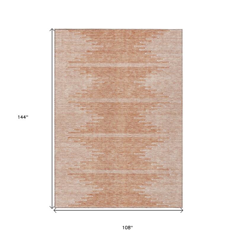HomeRoots Abstract Transitional Rectangle Outdoor Rug