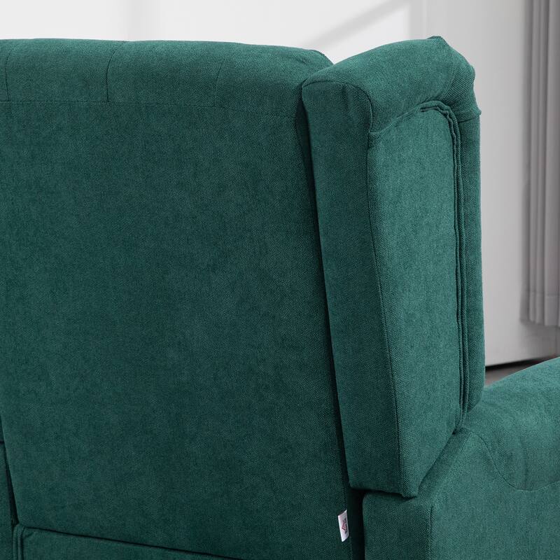 Fabric Wood Accent Chair with Diamond Tufting - 29.25"W x 33.75"D x 40.25"H