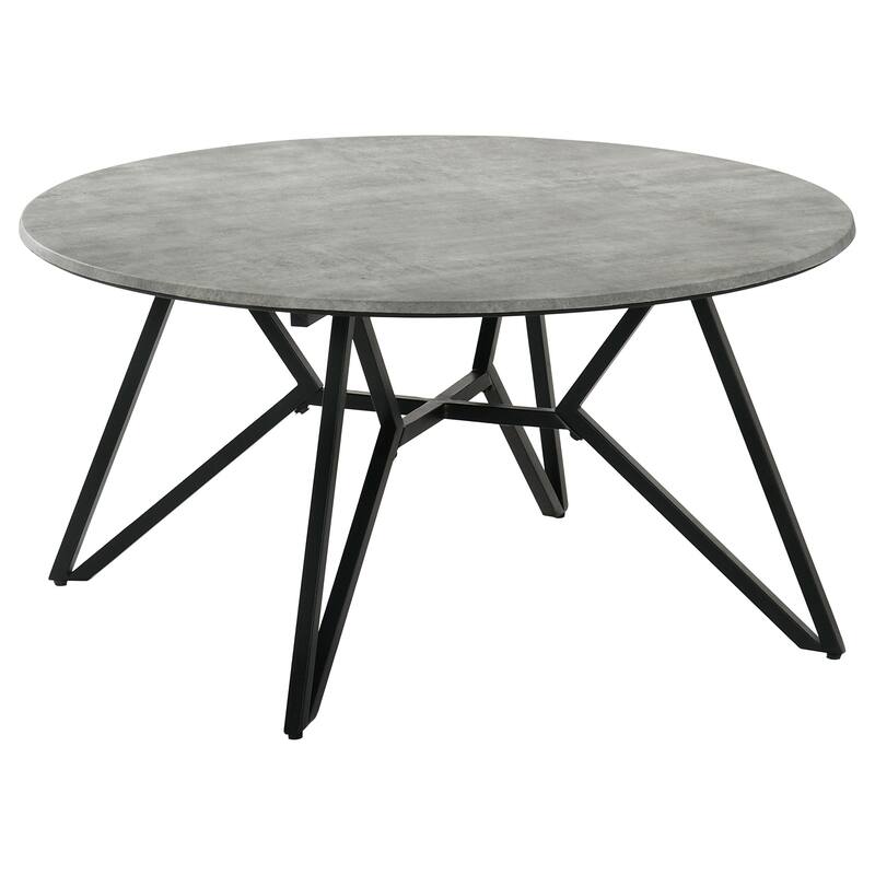 Garfield Cement 2-piece Round SmartTop Coffee and End Table Set
