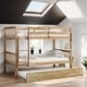 preview thumbnail 1 of 46, Twin Over Twin Bunk Beds with Trundle, Convertible into 2 Beds