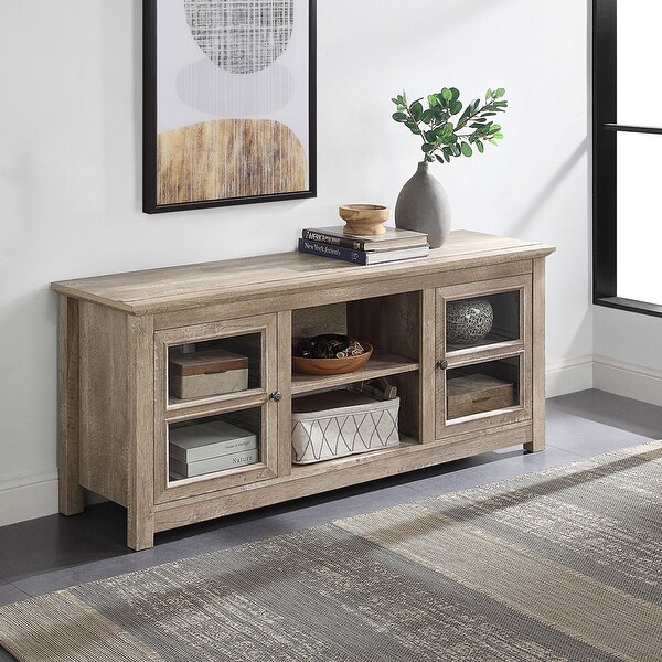 BELLEZE 58" TV Stand Console Entertainment Center Storage Shelves - standard. Opens flyout.