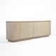 preview thumbnail 43 of 71, Wave Textured Modern Sideboard Cabinet