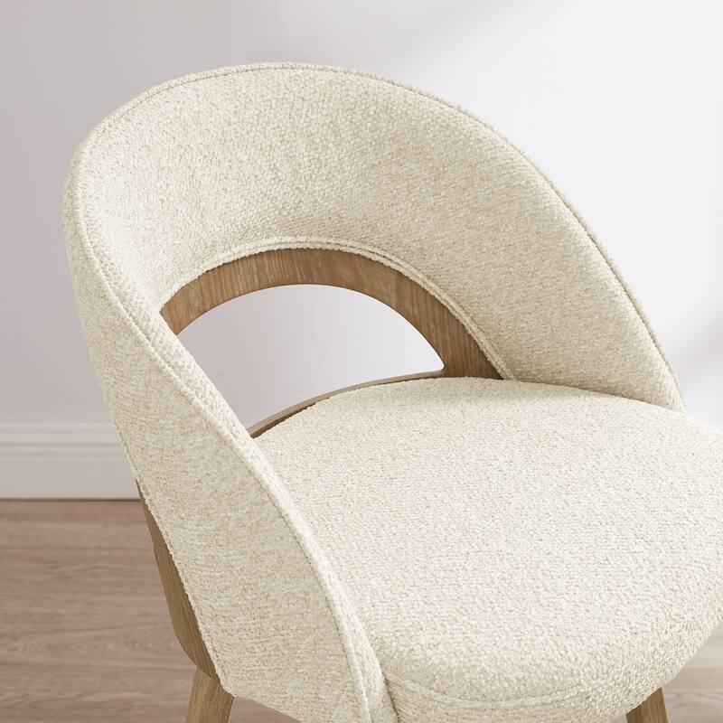 Art Leon Set of 2 Swivel Contemporary Counter Height Barstool with Bentwood Legs