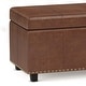 preview thumbnail 14 of 136, WYNDENHALL Stanford Upholstered Storage Ottoman