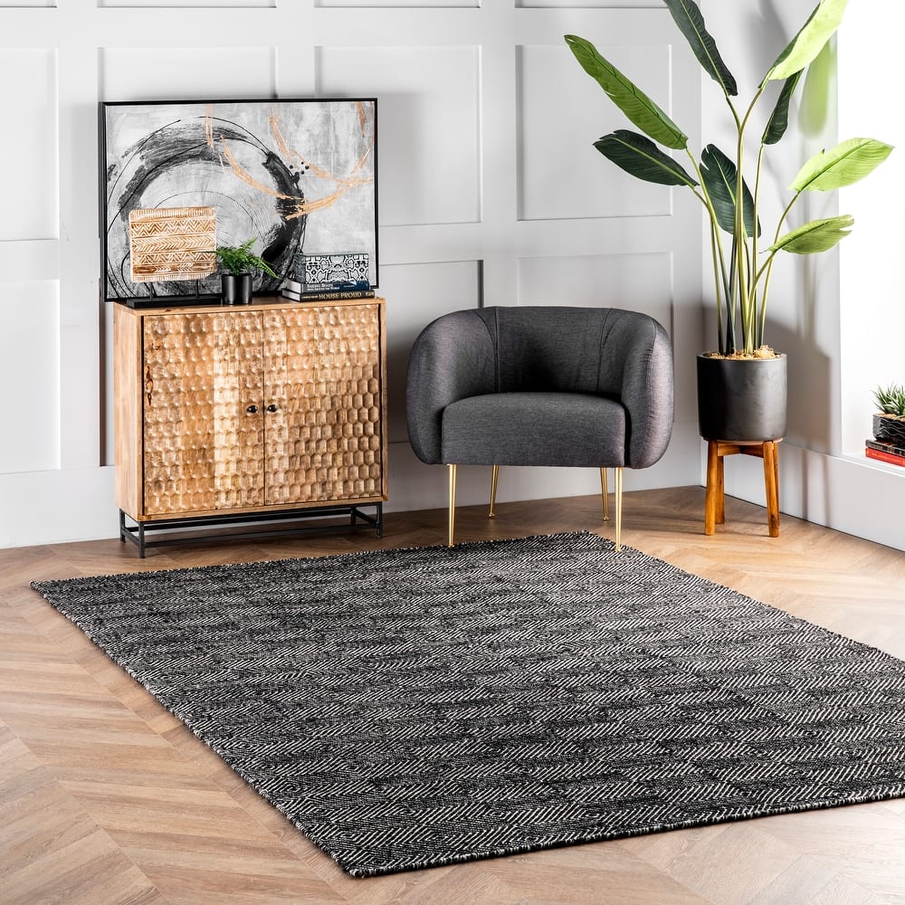Nuloom Ago Geometric Wool Area Rug