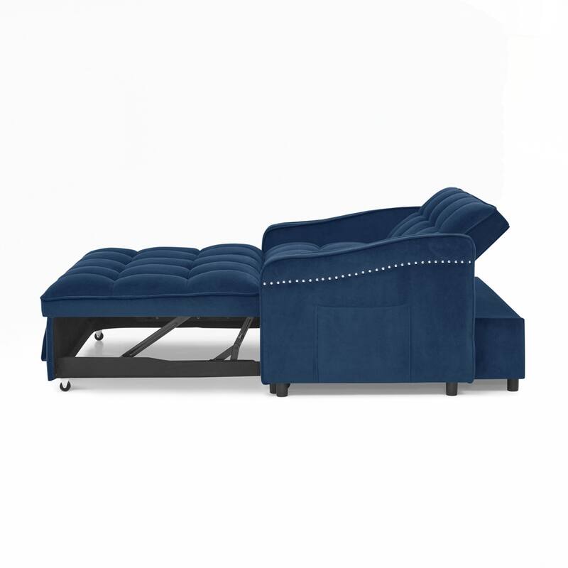Loveseats Sofa Bed with Pull-out Bed AND Adjsutable Back - 2 Seat