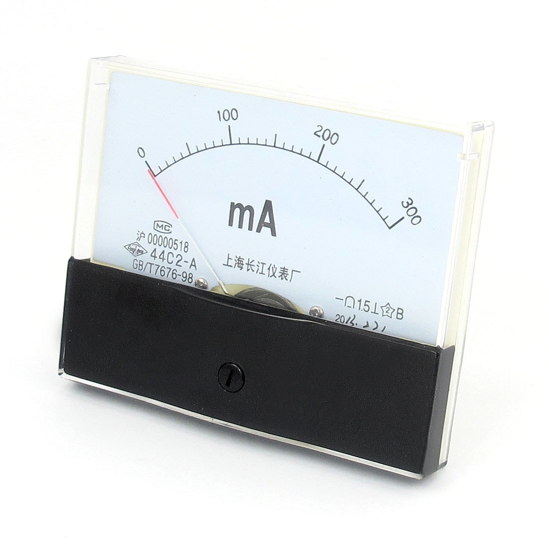 Class 1.5 Accuracy DC 0-300mA Analog Panel Meter Ammeter 44C2-A - DC 0-300mA