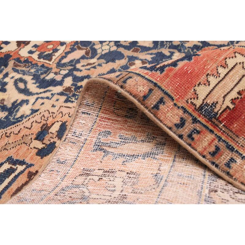 ECARPETGALLERY Hand-knotted Antalya Vintage Copper Wool Rug - 6'7 x 10'1