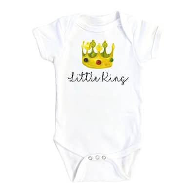 Little King - Baby Boy Girl Clothes Infant Bodysuit Funny Cute Newborn