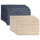 preview thumbnail 2 of 2, Sweet Home Collection Two Tone Cotton Woven 13x19 Placemats (Set of 2, 4, or 6)