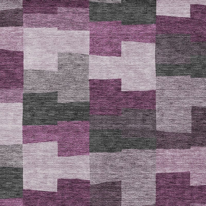 HomeRoots Geometric Transitional Rectangle Outdoor Rug