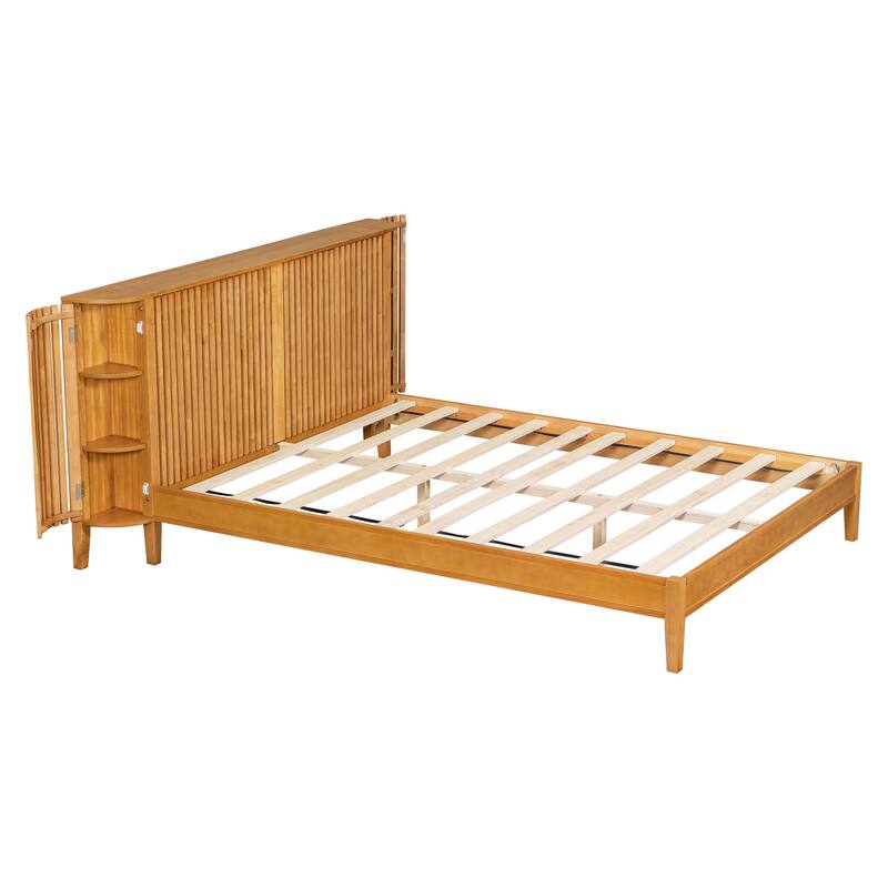 Christopher Knight Home - Theodosia Solid Wood Bedframe with Headboard