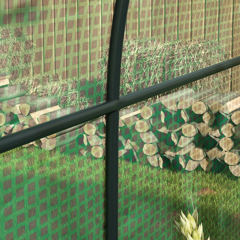 Tunnel Greenhouse with Door, Windows, 6.6'x10'x6.6'