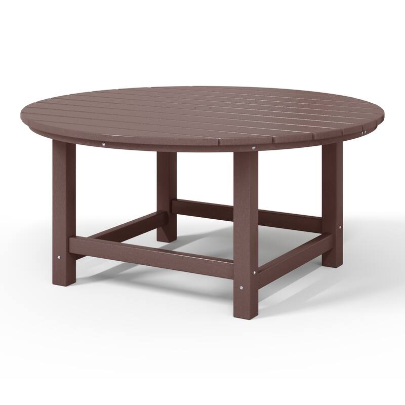 Laguna Outdoor Poly Adirondack 38" Round Coffee Table