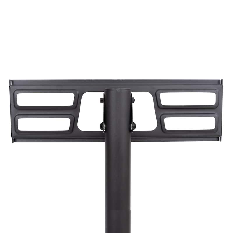 53.15" Mobile TV Stand with Height adjustable Bracket, Tilt Function and 4 Heavy-duty 360掳Casters for 23-60 Inch TVs