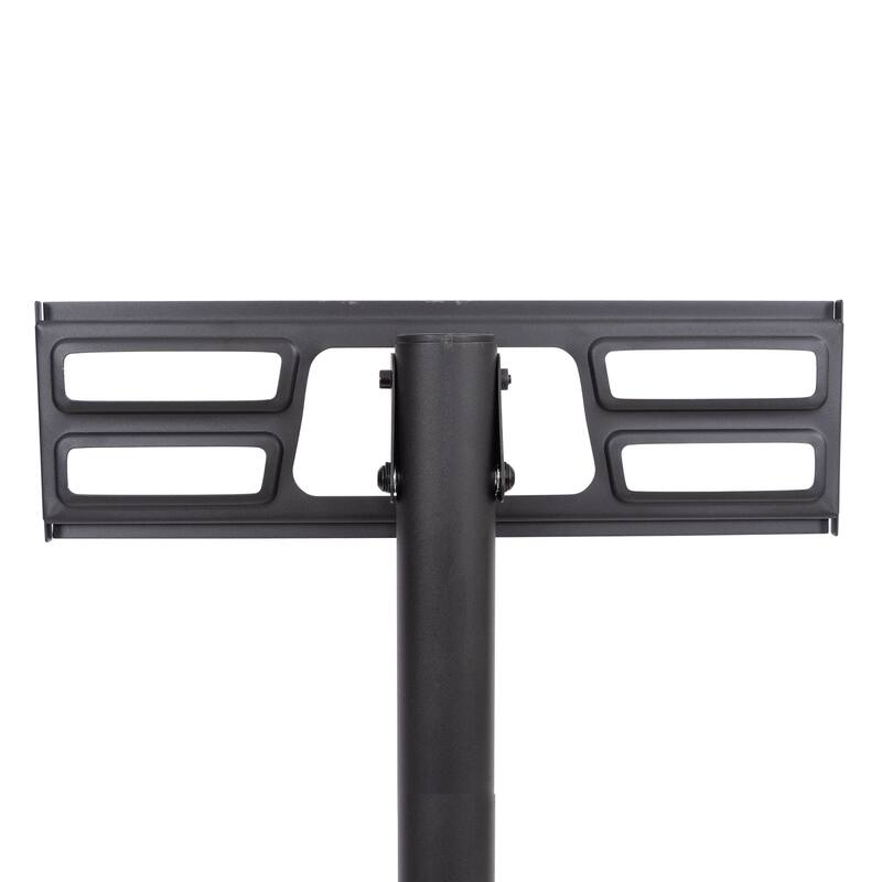 Mobile TV Stand on Wheels, Height Adjustable Tilt Rolling TV Stand