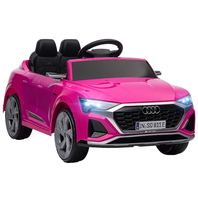 Qaba Audi Q8 e-tron Sportback Licensed 12V Kids Ride on Car, Battery Powered Kids Electric Car Remote 4 Spring Suspension Wheels