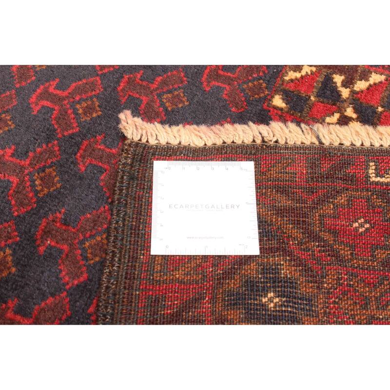 ECARPETGALLERY Hand-knotted Teimani Dark Navy Wool Rug - 2'11 x 4'9