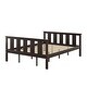 preview thumbnail 12 of 14, Queen Size Classic Modern Design Wood Platform Bed Bed Frame with Footboard and Headboard