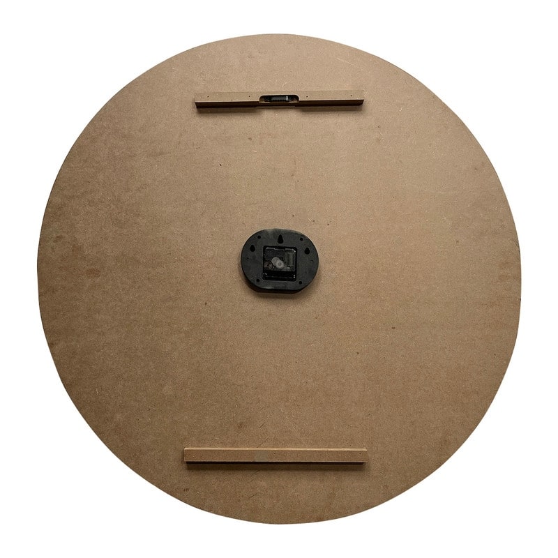 Brenna Round Wood Rustic Farmhouse Style Wall Clock - 33"H x 33"W x 1"D