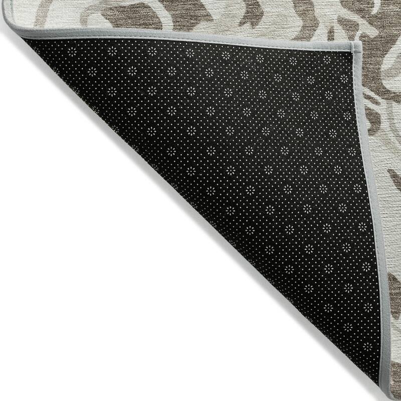 Machine Washable Indoor/ Outdoor Abstract Flow Chantille Rug