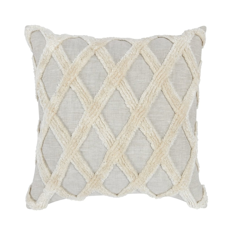 Evangeline 100% Linen Throw Pillow in Natural by Kosas Home - 22x22