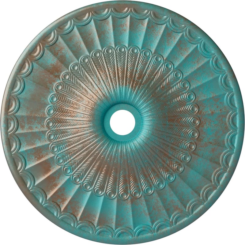 36 5/8"OD x 3 5/8"ID x 2 3/8"P Galveston Ceiling Medallion