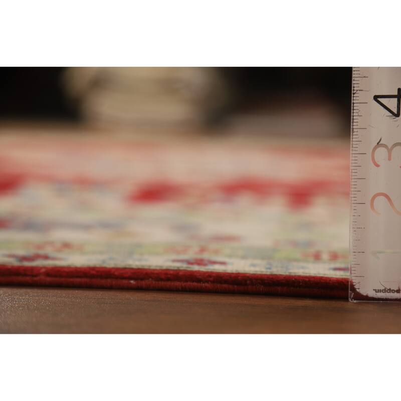 Hand Knotted Oriental 100% Wool Carpet Traditional Geometric Red Kazak Area Rug - 11' 8'' X 9' 0''