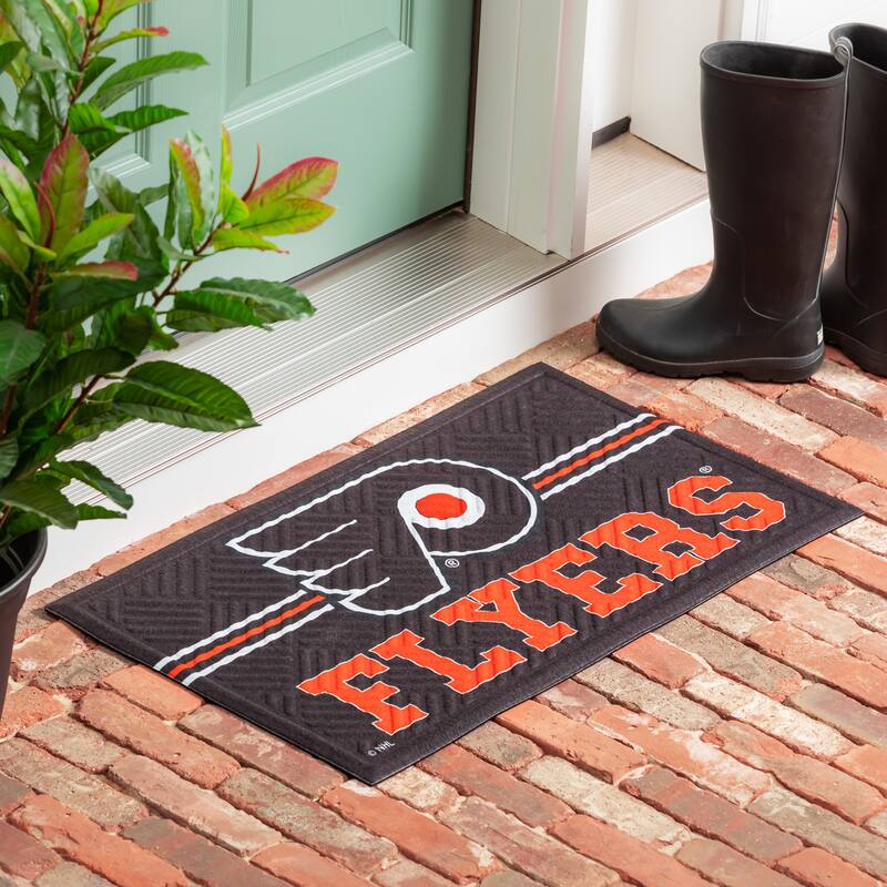30 in. x 18 in. Embossed Mat, Cross Hatch, Philadelphia Flyers