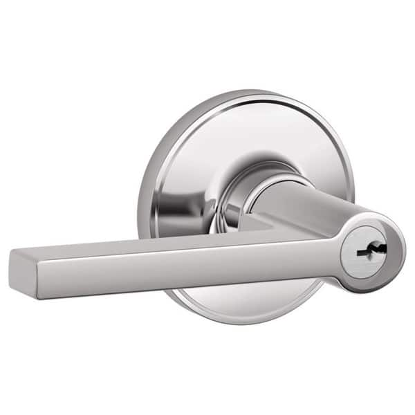 Schlage F Series Manhattan Satin Nickel No Deadbolt Left-Handed