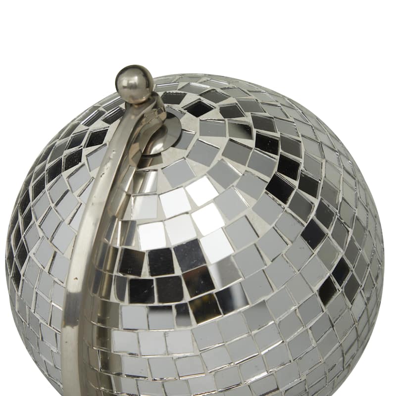 Stainless Steel Metal Disco Ball Style Globe - Silver or Gold - Roche River Decor