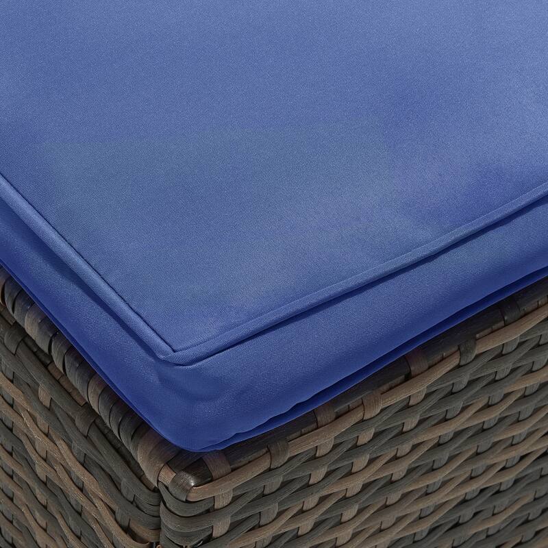 3 Pieces Wicker Patio Outdoor Sectional Set