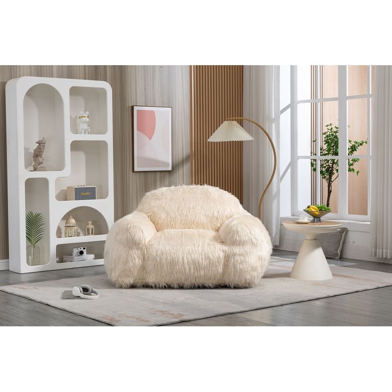 Bean Bag Chair Lazy Sofa Bean Bag Chair Adult, Teen High Density Foam Padded Modern Accent Chair Comfortable Living Room