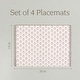 preview thumbnail 33 of 91, over&back Hand-Blocked 100% Cotton Placemats - Machine Washable - Set of 4