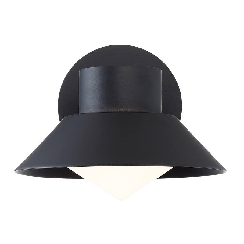 Oslo 8in LED Indoor or Outdoor Wall Light 3000K in Black