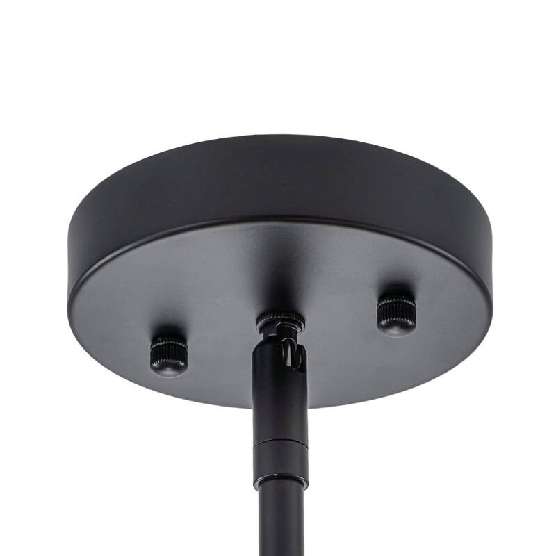 Modern 8-Light Gradient Blue Glass Bubble Linear Sputnik Chandelier