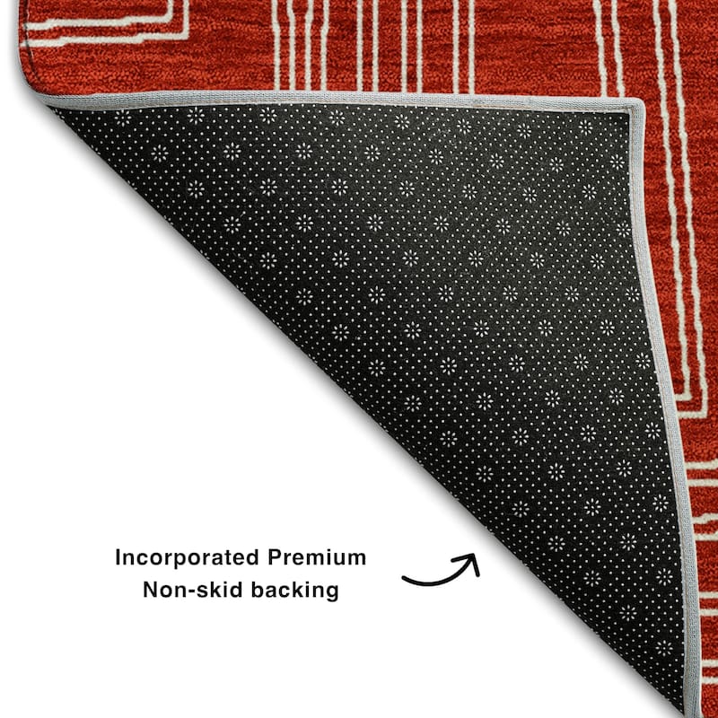 Premium Washable Super Soft Mid Century Modern Mayfield Rug