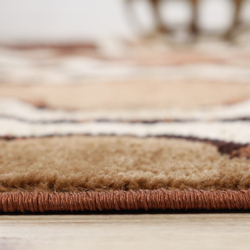 Superior Viking Contemporary Geometric Trellis Indoor Runner or Area Rug