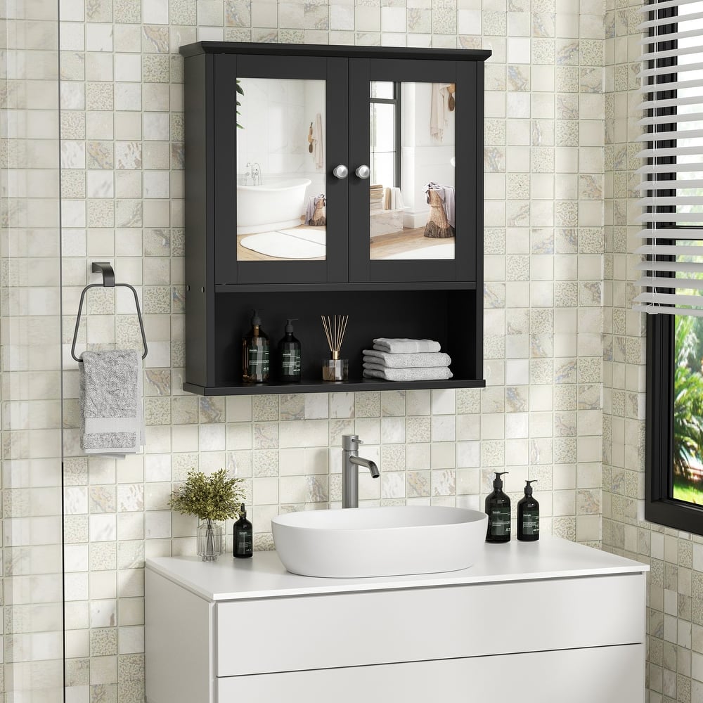 Futzca Bathroom Wall Cabinet with Mirror