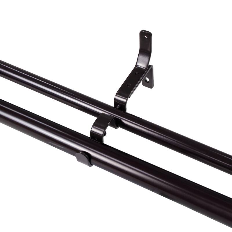 Double Curtain Rod Brackets 1" & 3/4" | 3-Pack