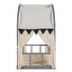 preview thumbnail 52 of 56, Wood Twin Size Bed Frame with Arched Roof, Floor Bed with Light and Curtain, Pull-out Kids Bed for Girls Boys Bedroom