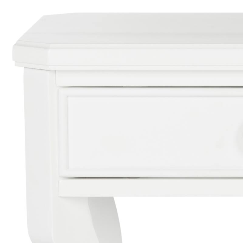 SAFAVIEH Alaia White Side Table - 24" x 18" x 26"